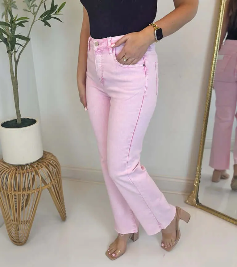 RISEN - GEMMA MINERAL PINK JEANS