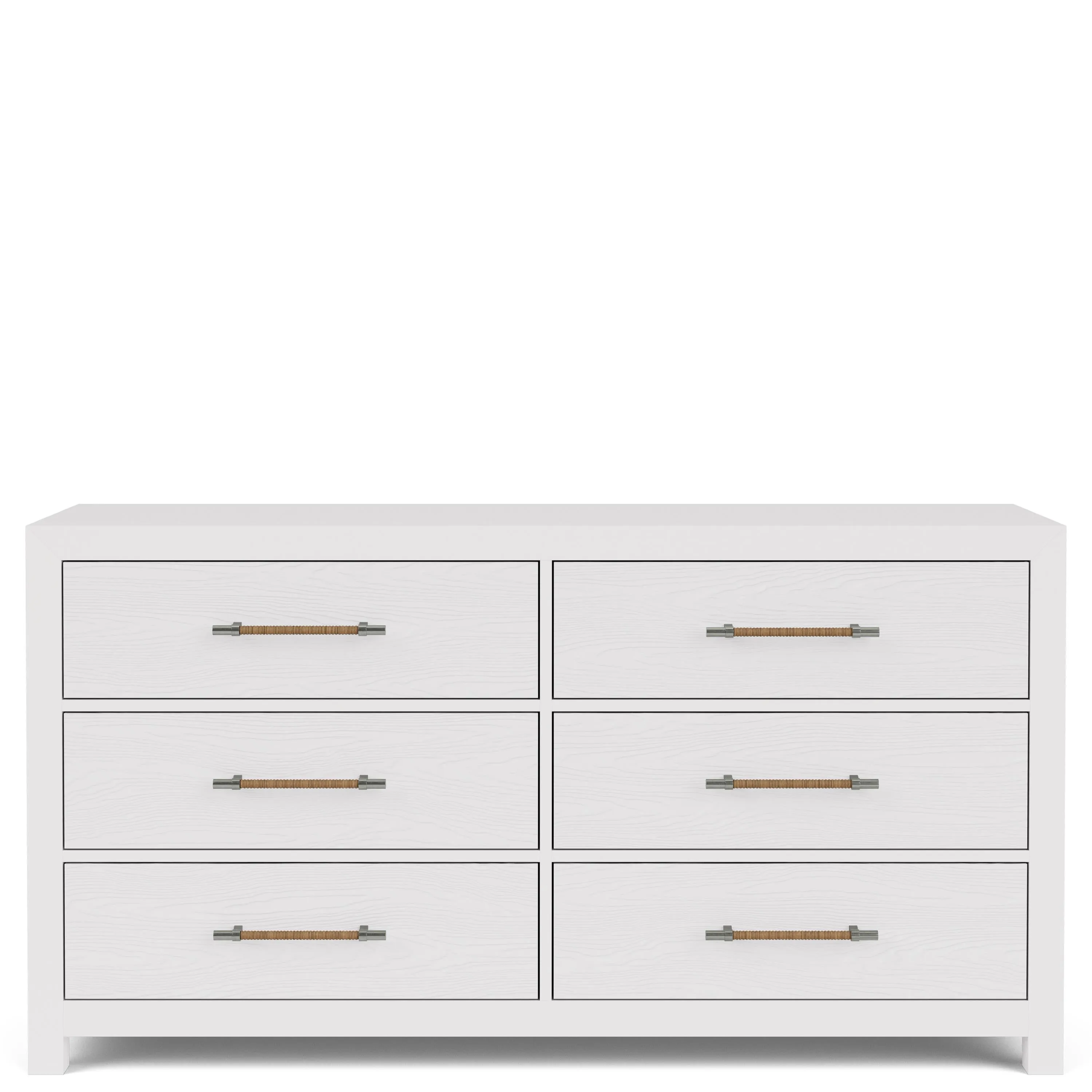 Rosalie 6-drawer Dresser-wht