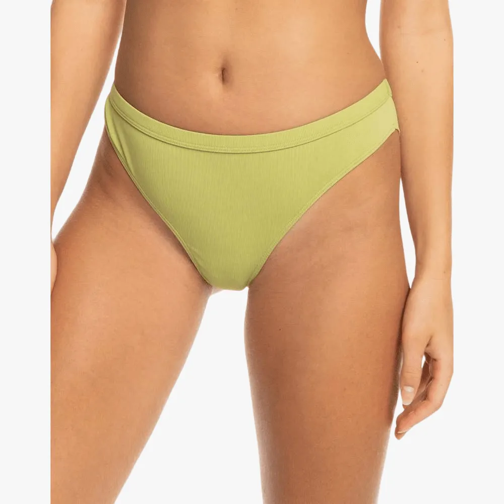Roxy Womens Pro The Snap Bikini Bottom Green