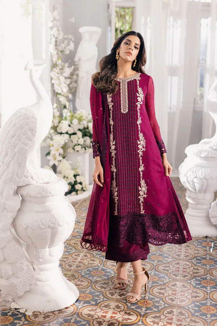 Royal Burgundy Shade Embroidered Pakistani Salwar Kameez
