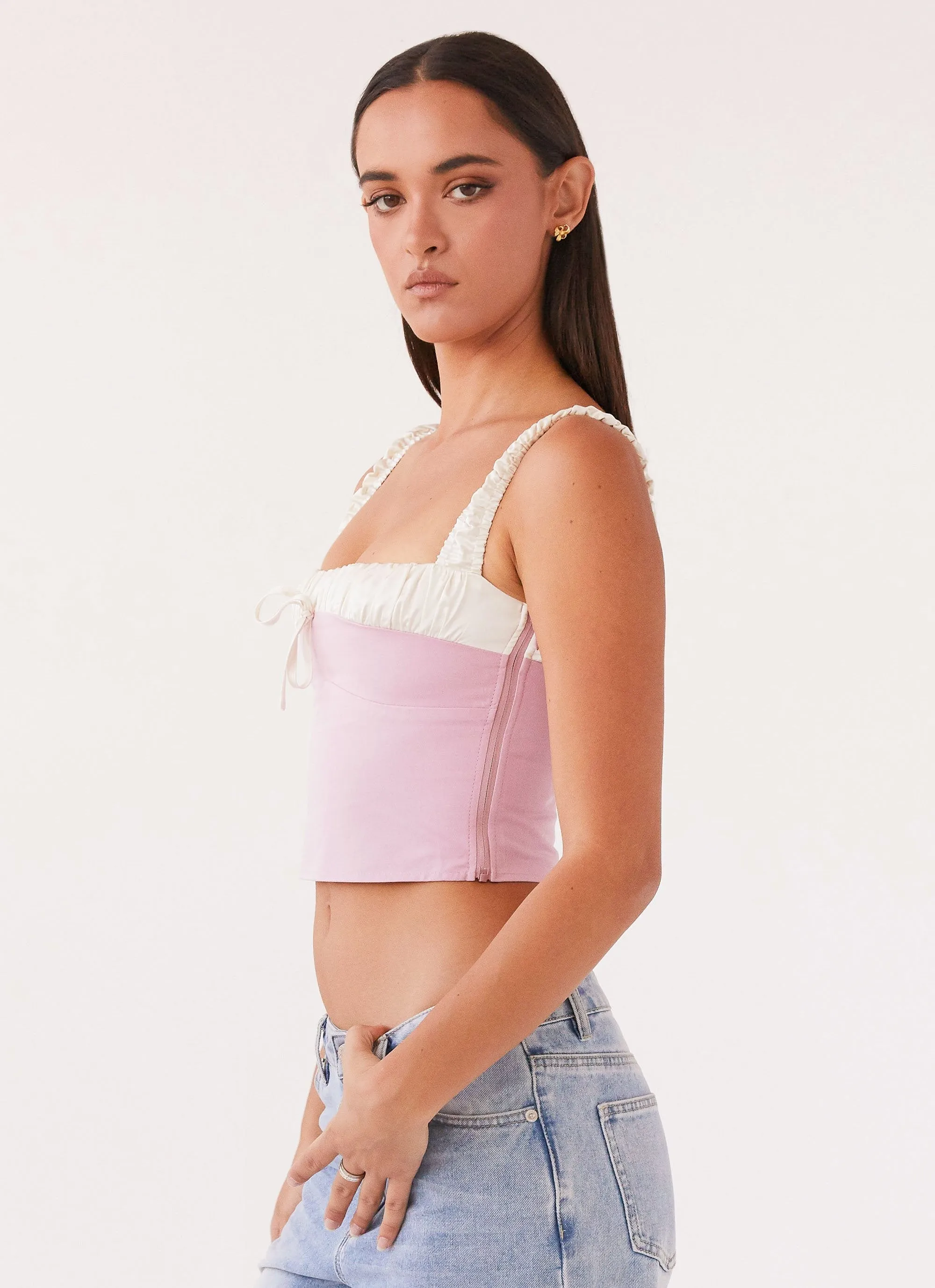 Ryder Bustier Top - Pink