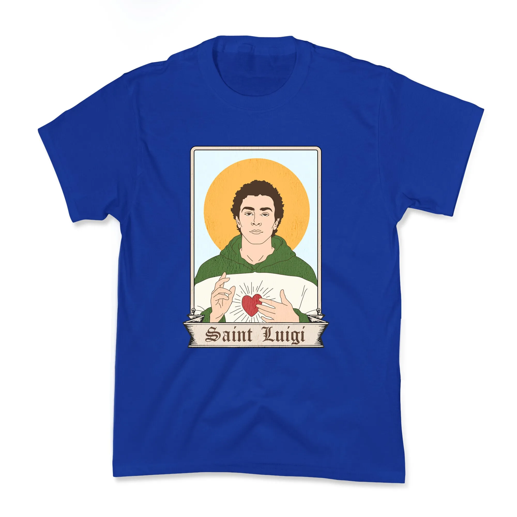 Saint Luigi Mangione Cartoon Kids Tee