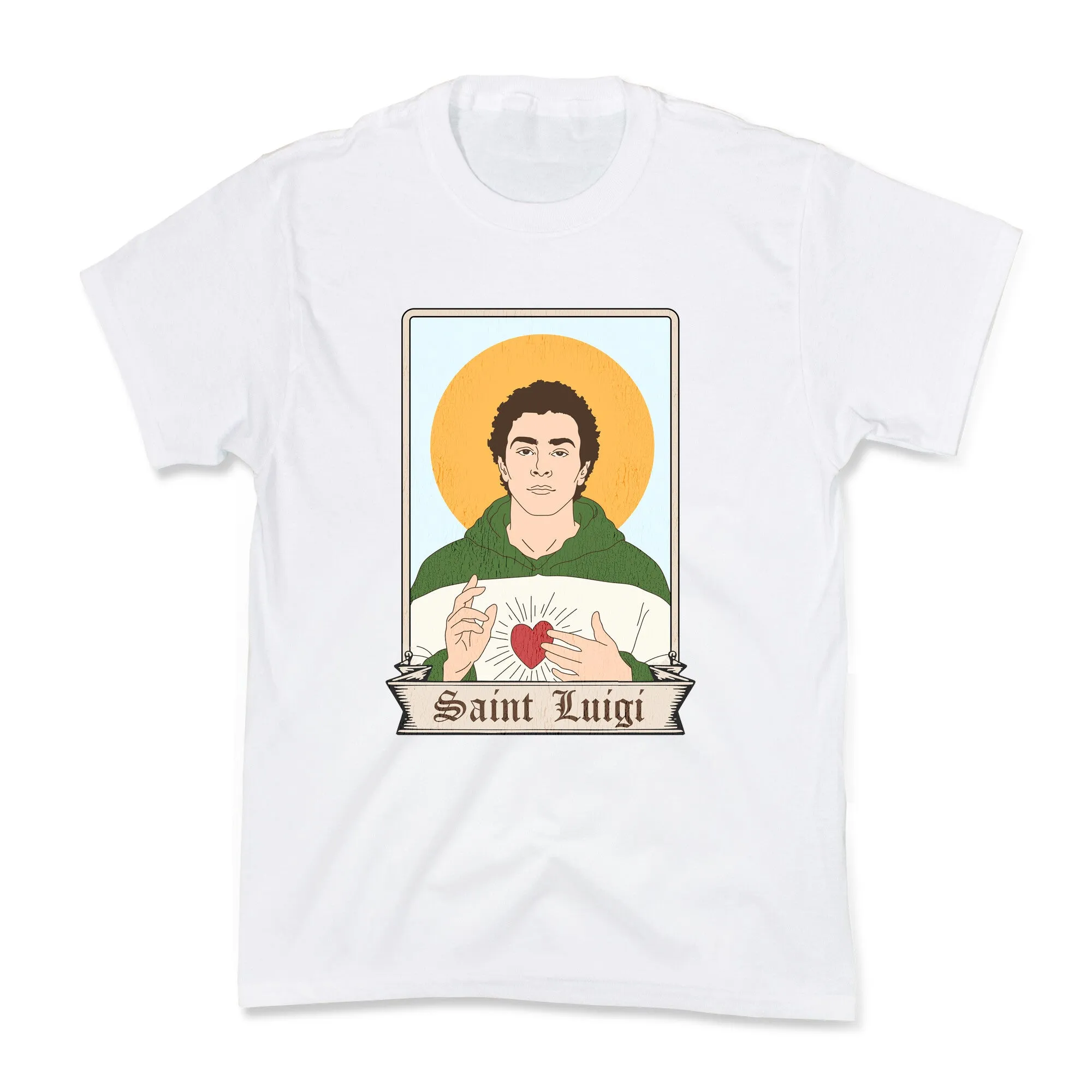 Saint Luigi Mangione Cartoon Kids Tee