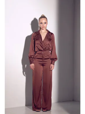 Satin Bodysuit Set