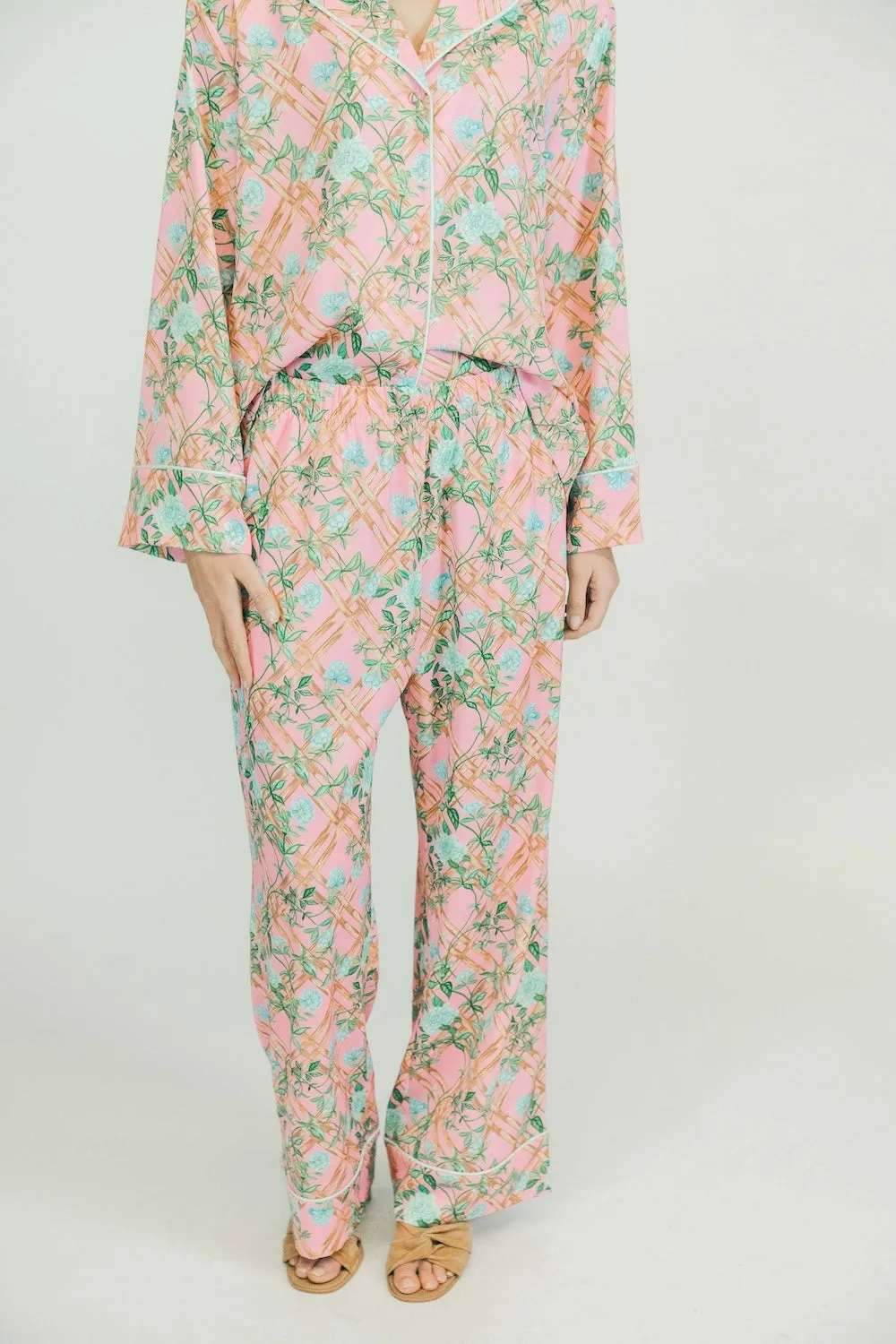 Saylor Long PJ Set | Porcelain Rose