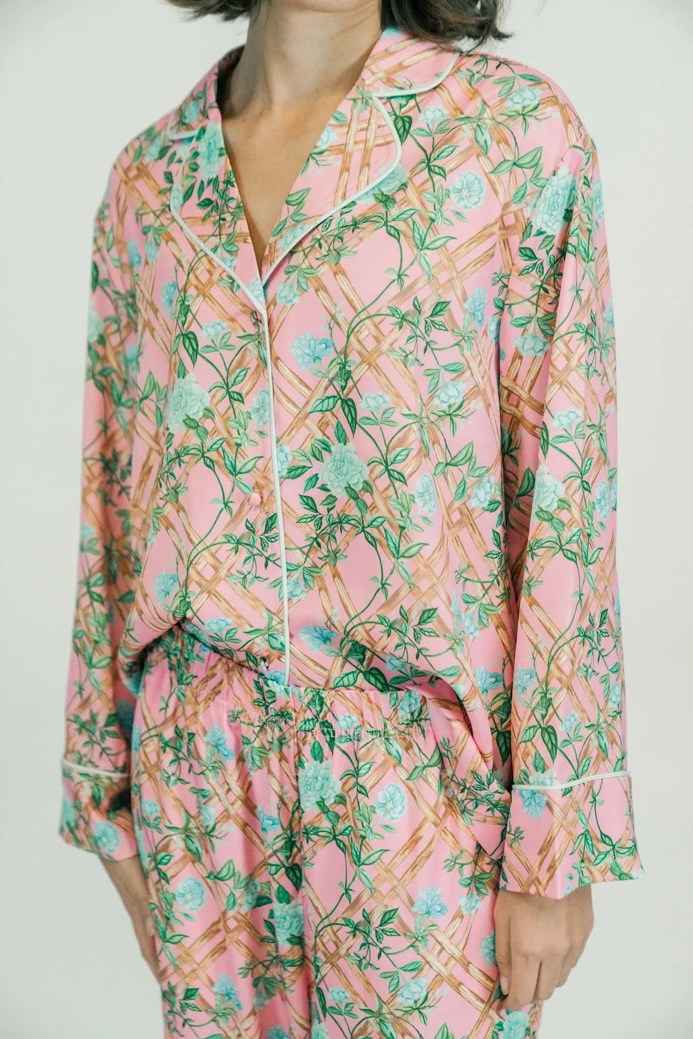 Saylor Long PJ Set | Porcelain Rose