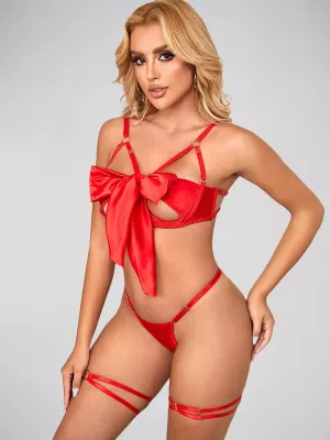 Scandals Sexy Bow Set - Seductive Lingerie with Pull-Away Bow