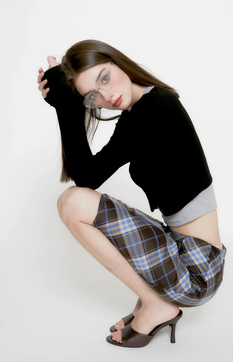 Scottish Plaid High Waist Skirt