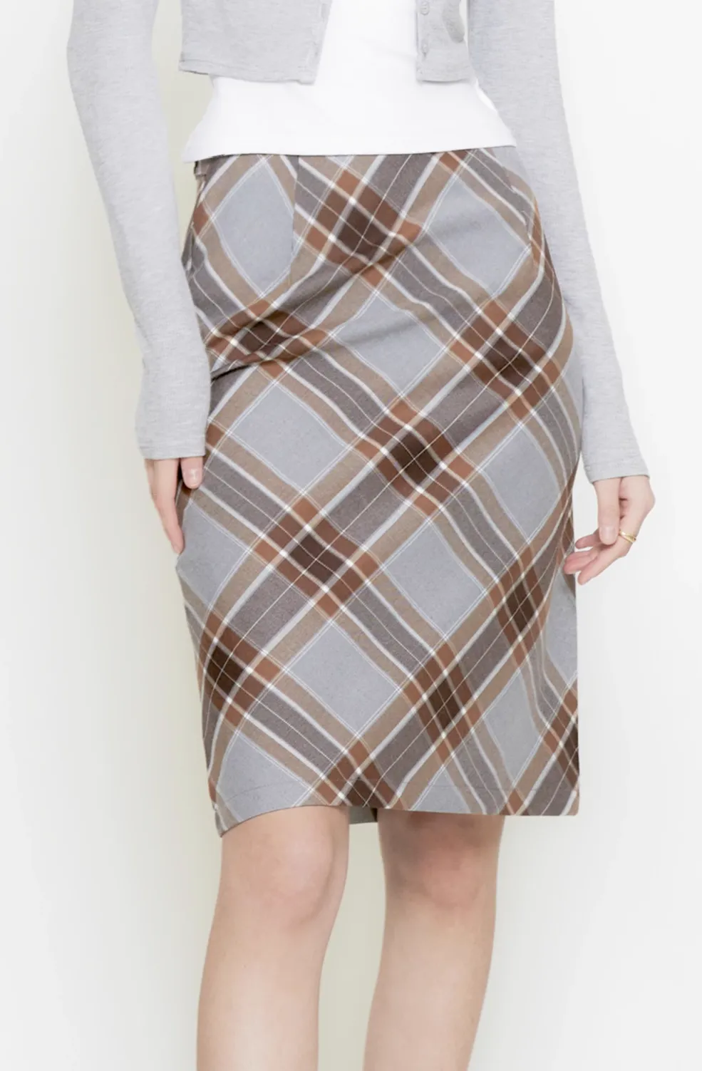 Scottish Plaid High Waist Skirt