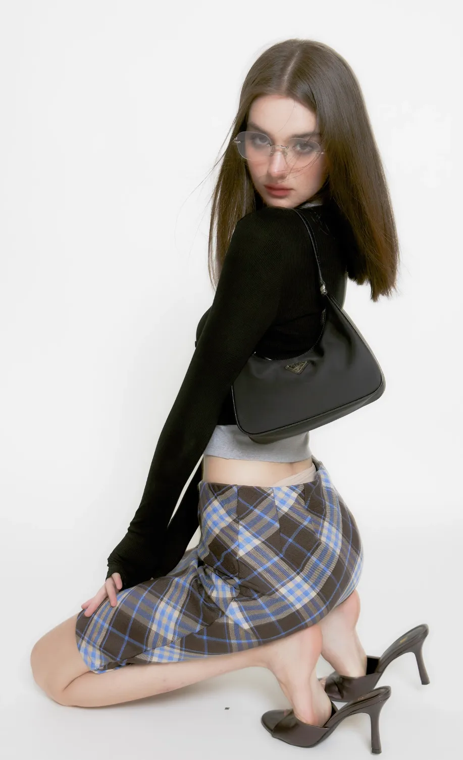 Scottish Plaid High Waist Skirt