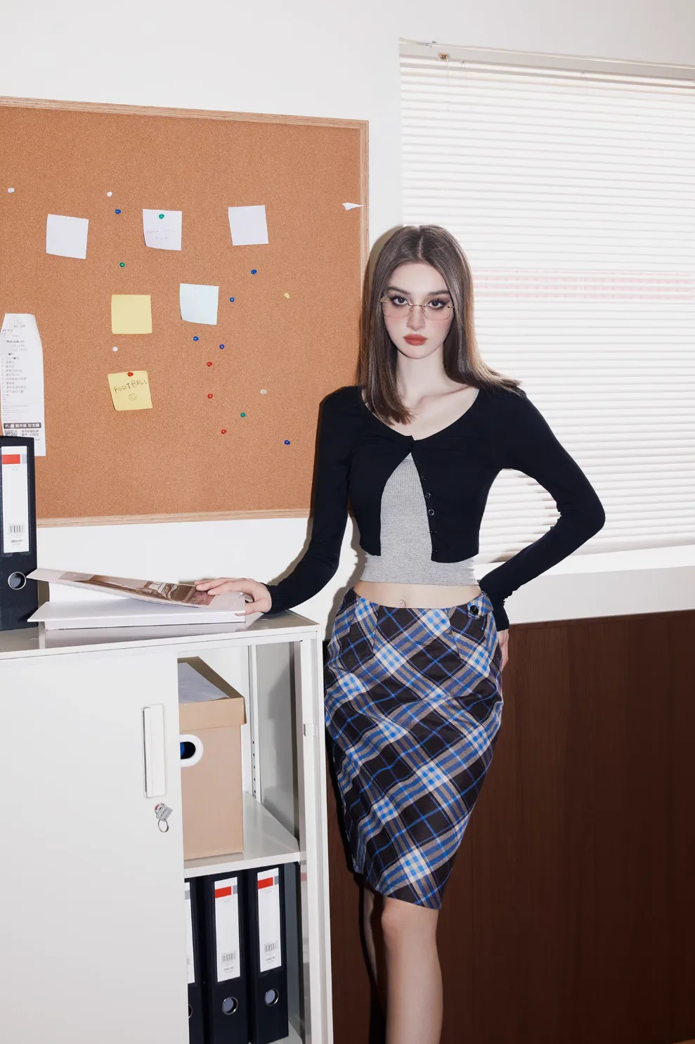 Scottish Plaid High Waist Skirt