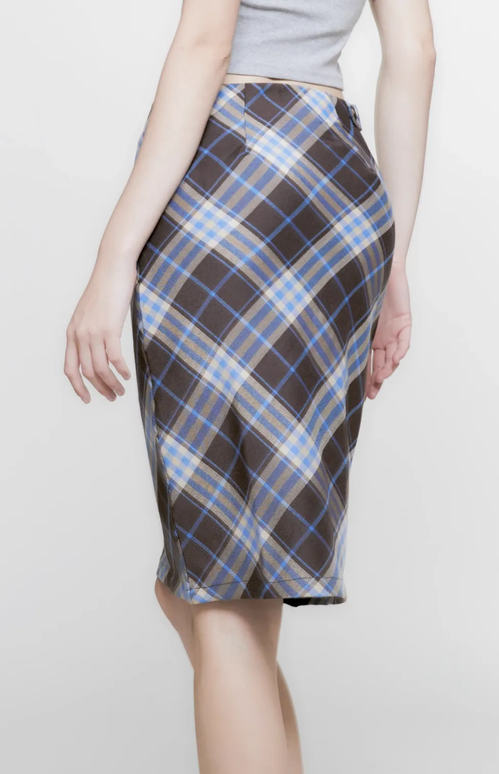 Scottish Plaid High Waist Skirt