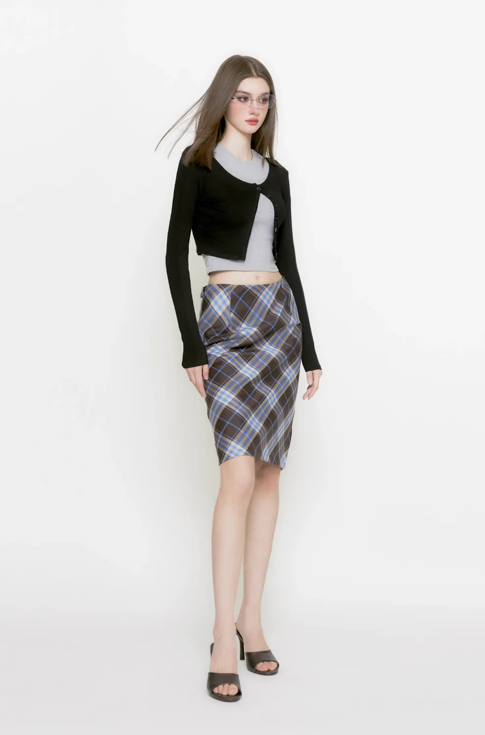 Scottish Plaid High Waist Skirt