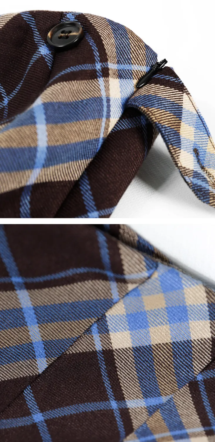 Scottish Plaid High Waist Skirt