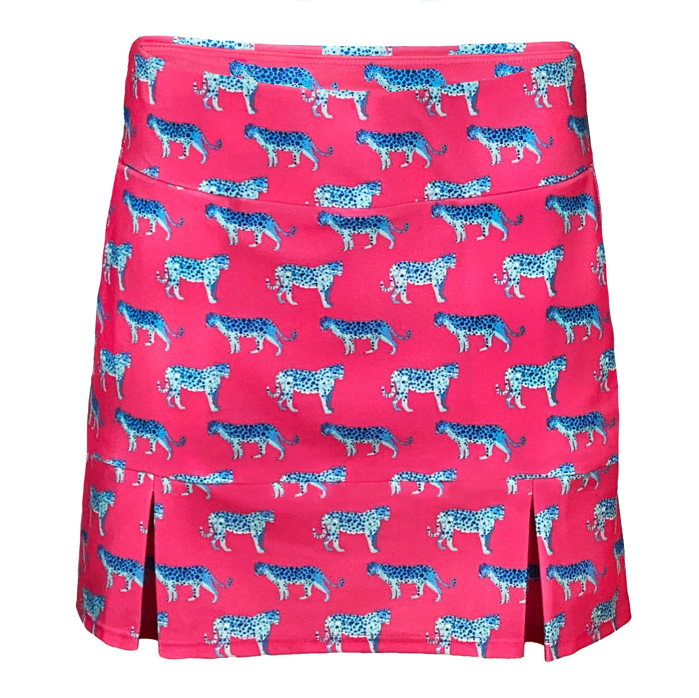 Scottsdale Pleated Skort in Cougar Romp Petal Pink Blue