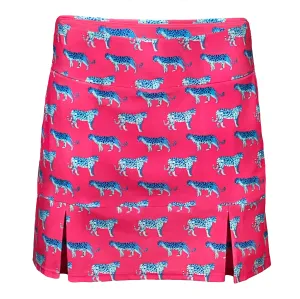 Scottsdale Pleated Skort in Cougar Romp Petal Pink Blue