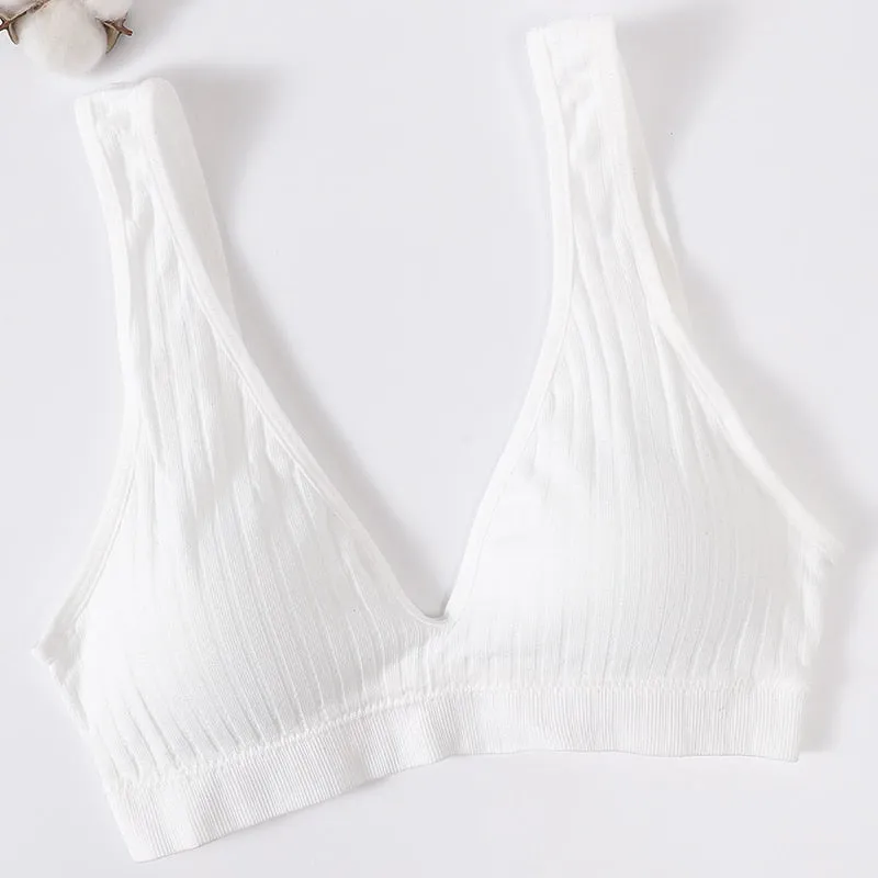 Seamless Sports Bras for Women - Plunge, Deep V, Sexy Backless Bralette Underwear