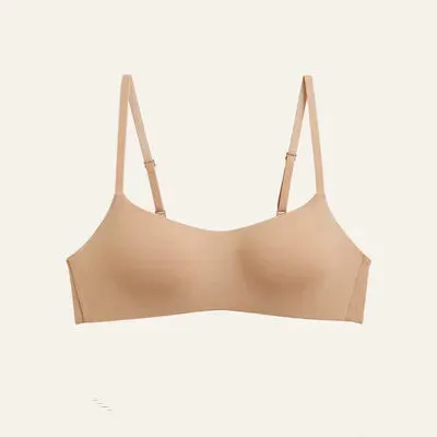 Seamless Tube Top Bra - Women's Small Chest Upper Support Non-Wire