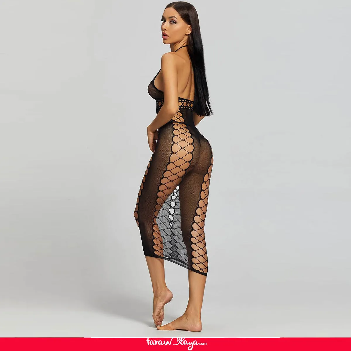 Sexy Fishnet Hollow Out Long Lingerie Bodystocking Egypt