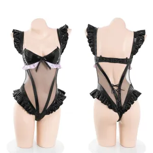 Sexy Neko Mesh Bodysuit Set