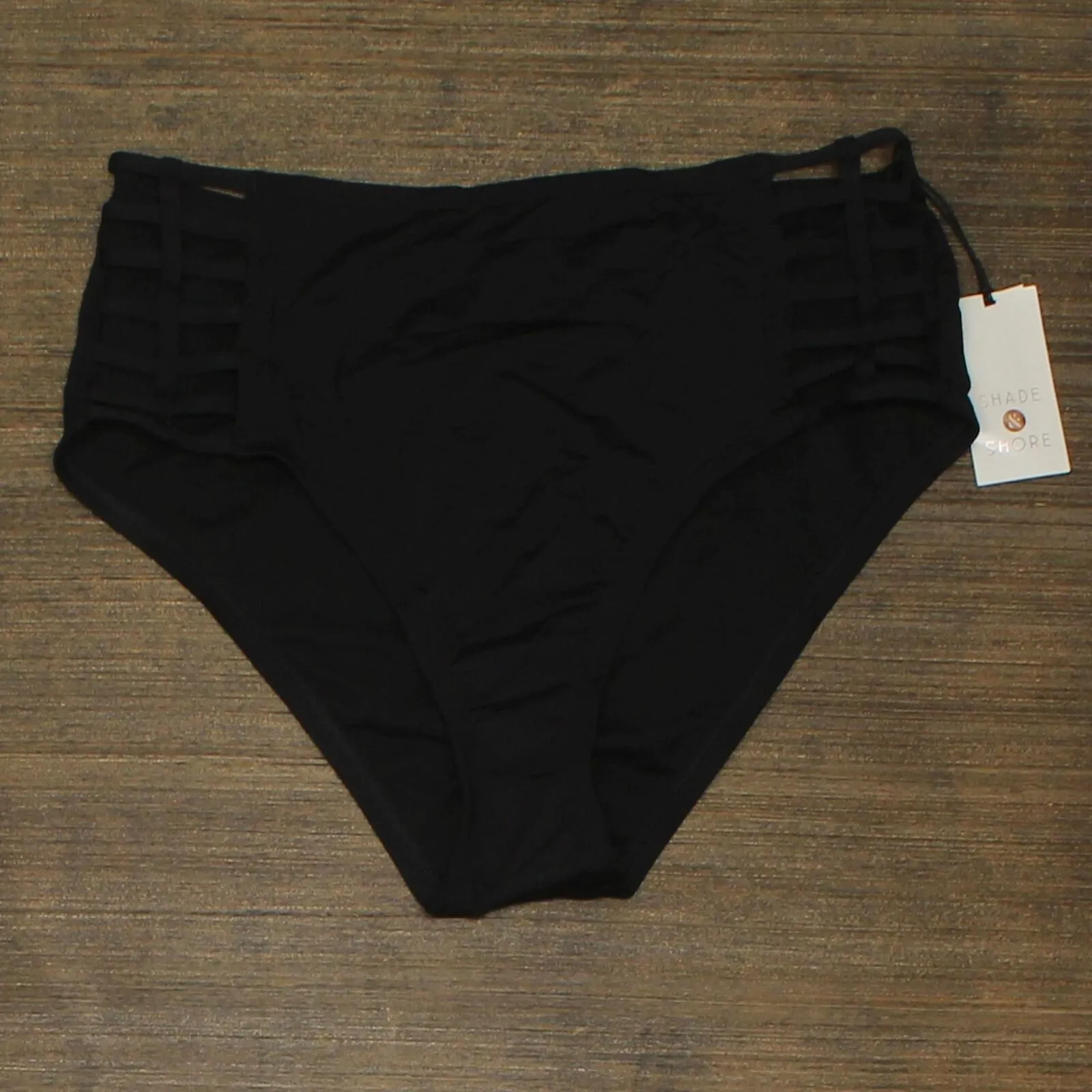 Shade & Shore Women's Caged High Waist Bikini Bottom AFP86B