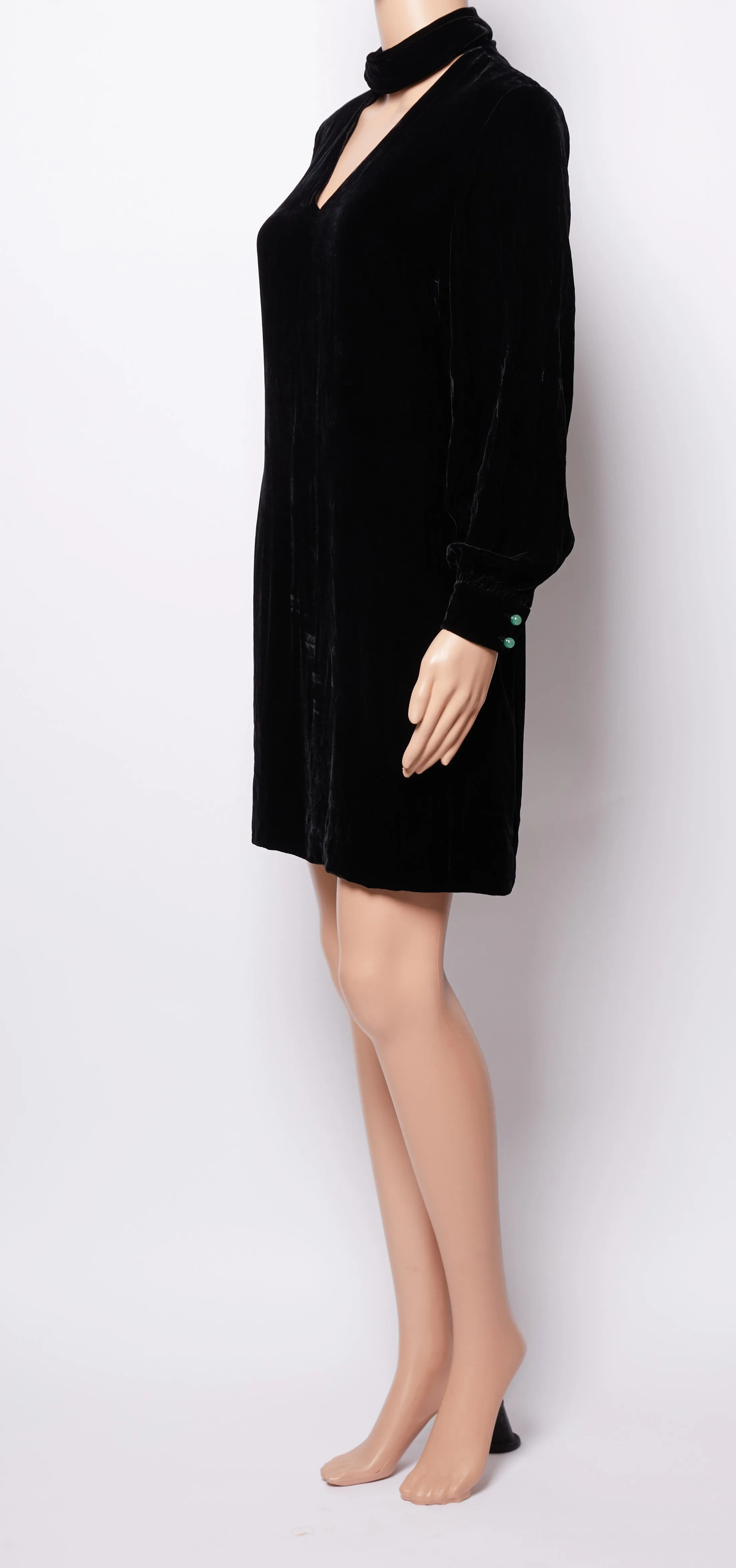 Shanghai tang Velvet Dress