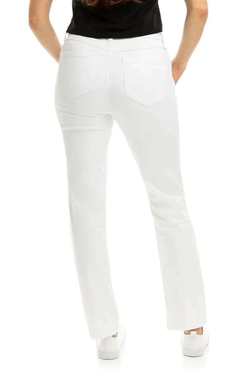 Sheila Butter Straight Leg Jean in White