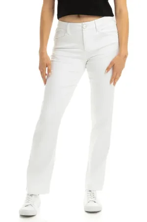 Sheila Butter Straight Leg Jean in White