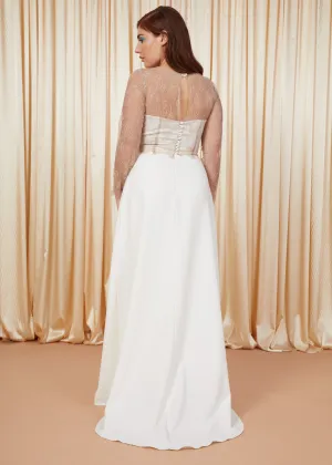 Si Doucement | Long Sleeved Bridal Top