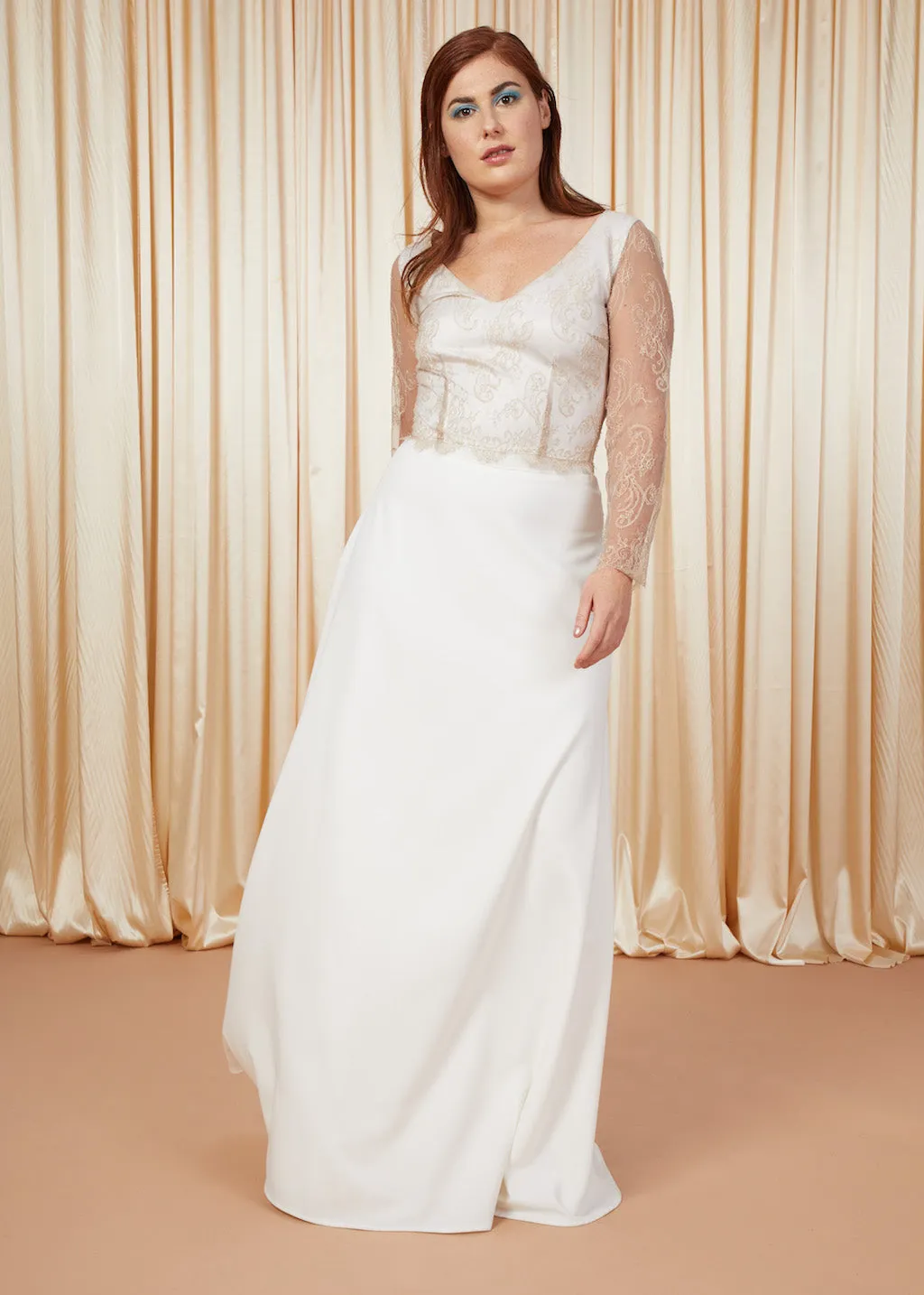 Si Doucement | Long Sleeved Bridal Top