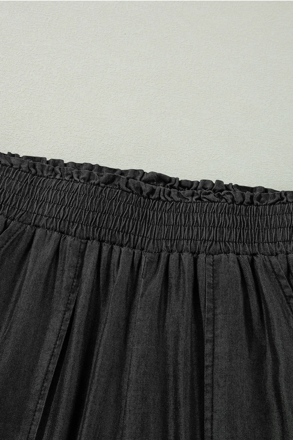 Side Pockets High Waist Wide Leg Lightweight Jeans