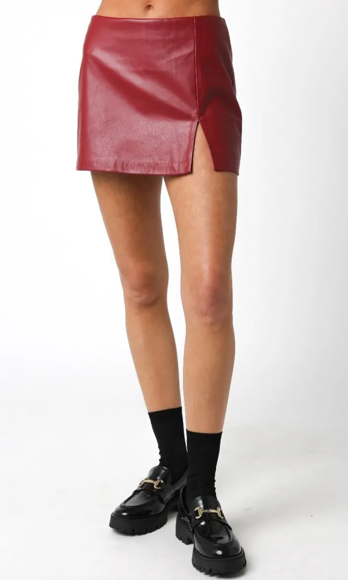 Side Slit Mini Skort