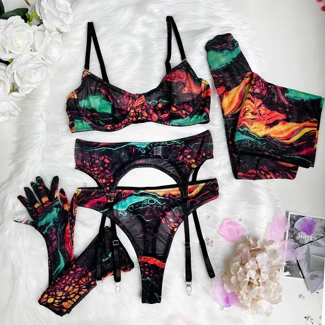 Sienna | 5-Piece Tie-Dye Intimate Set