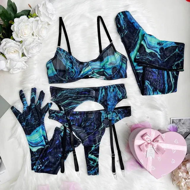 Sienna | 5-Piece Tie-Dye Intimate Set