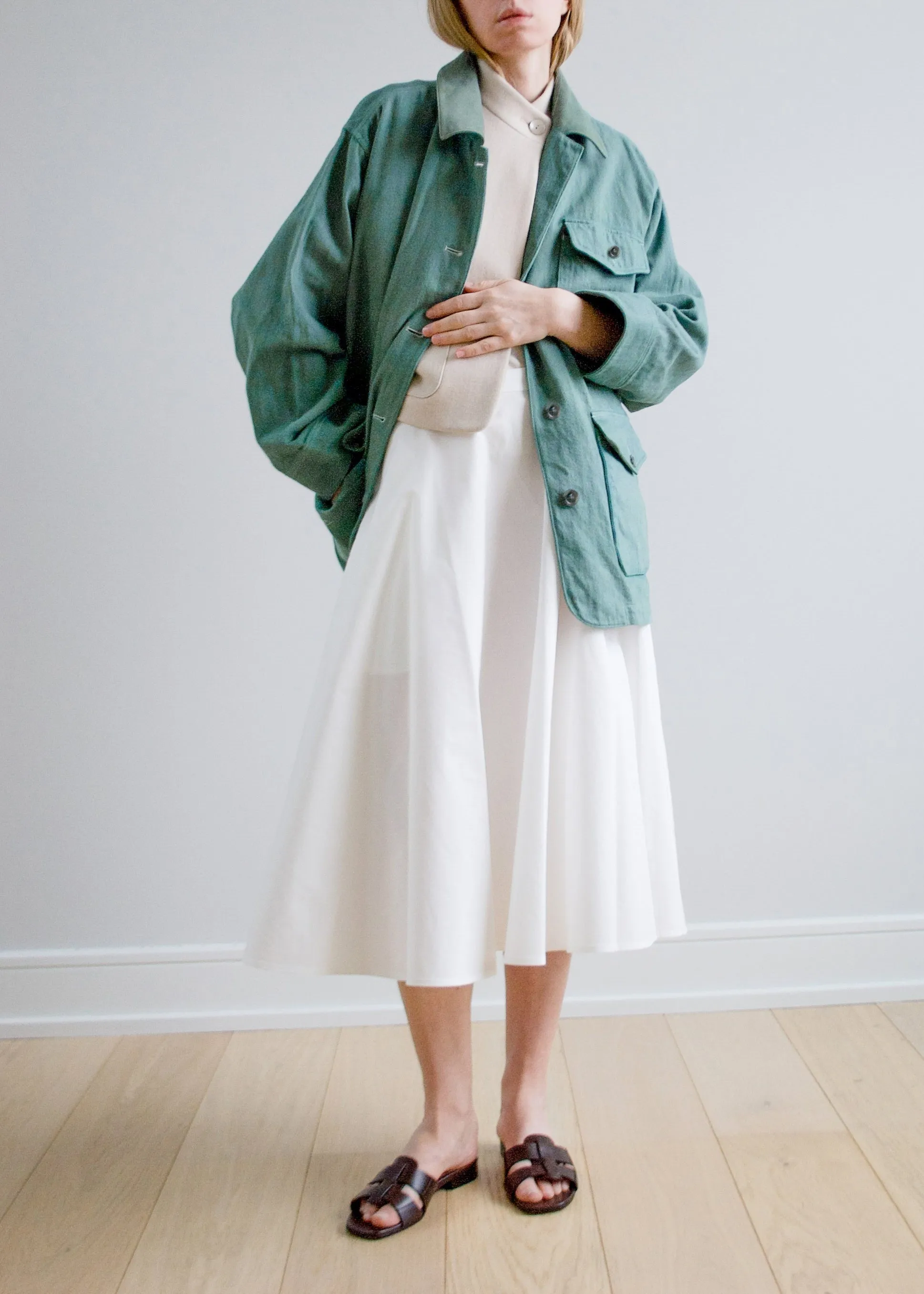 SK01 Circle Skirt, Ivory