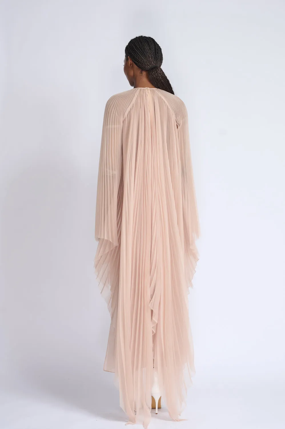 Skin Organza Plisse Tunic Top