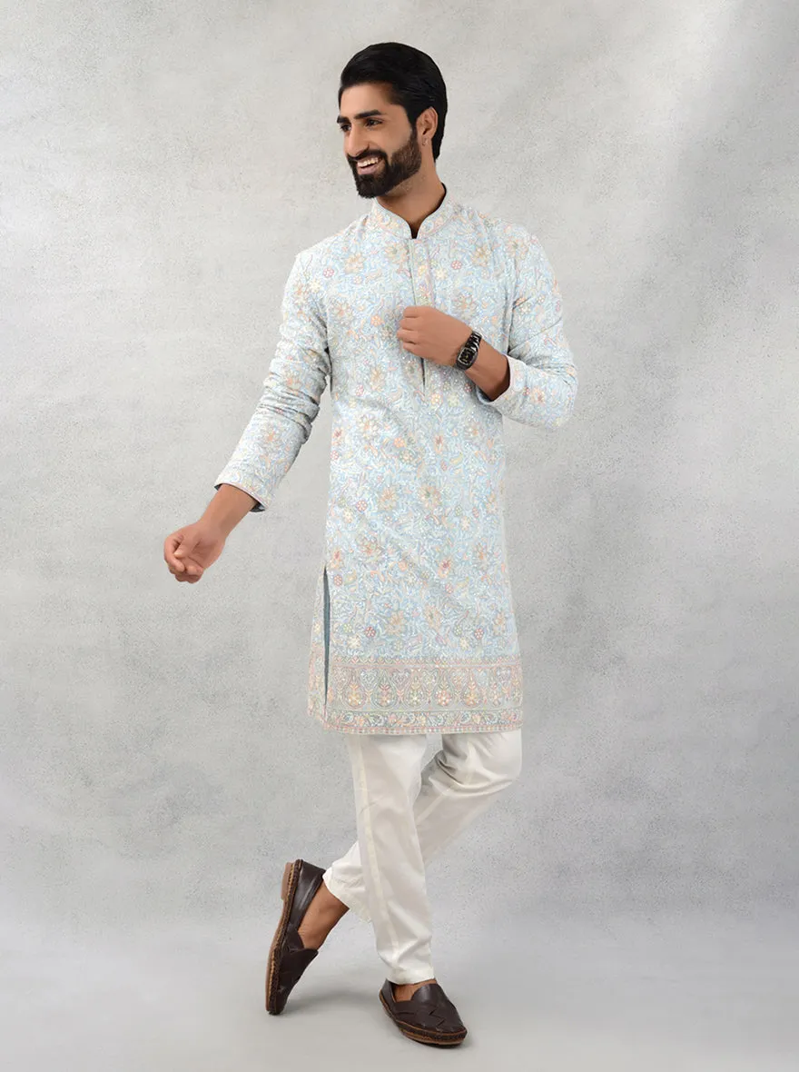 Sky Blue Kurta Pajama | TULA