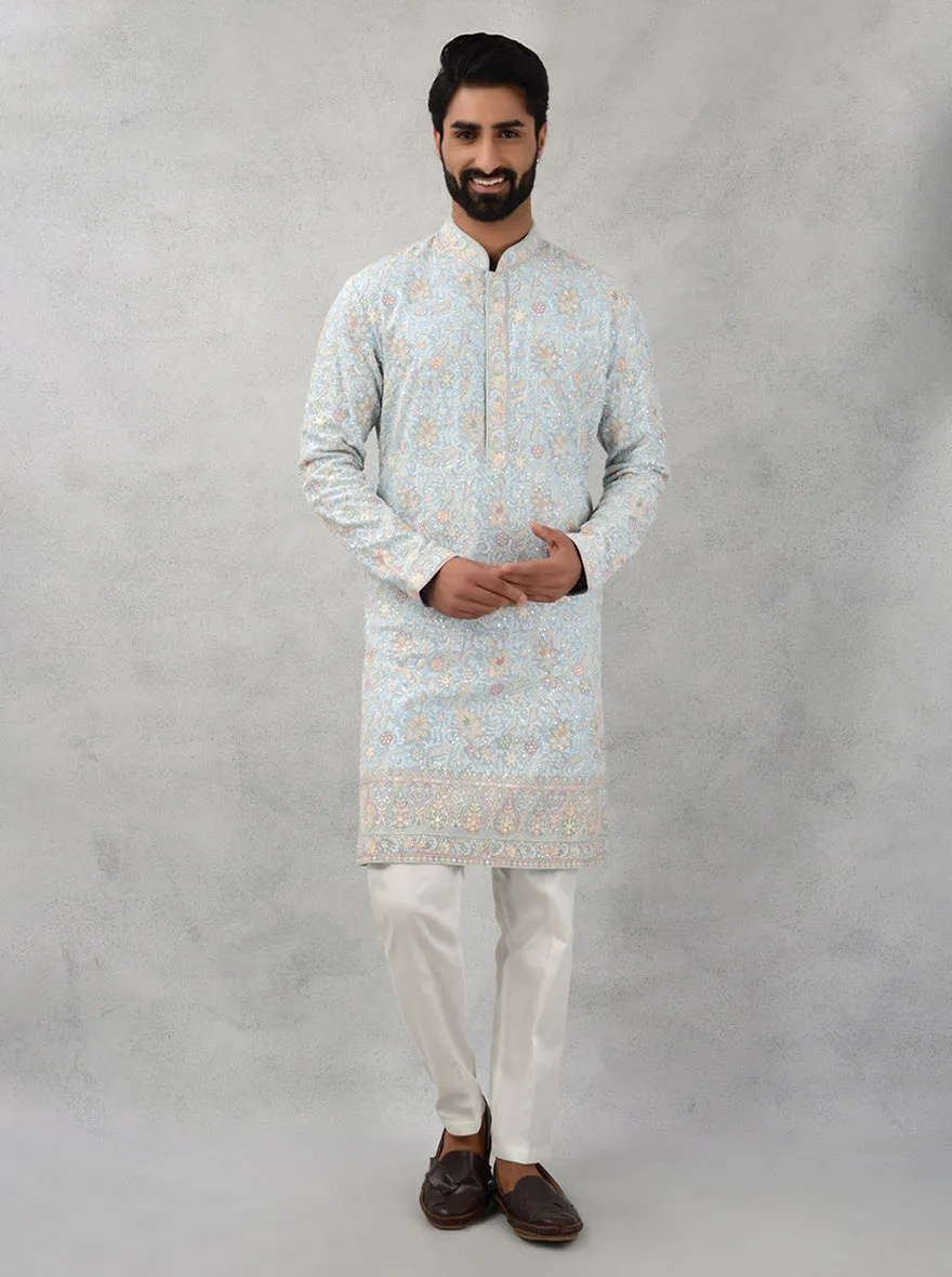 Sky Blue Kurta Pajama | TULA