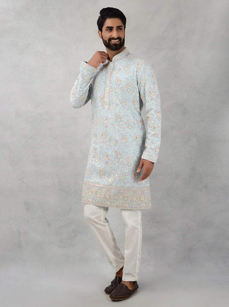 Sky Blue Kurta Pajama | TULA
