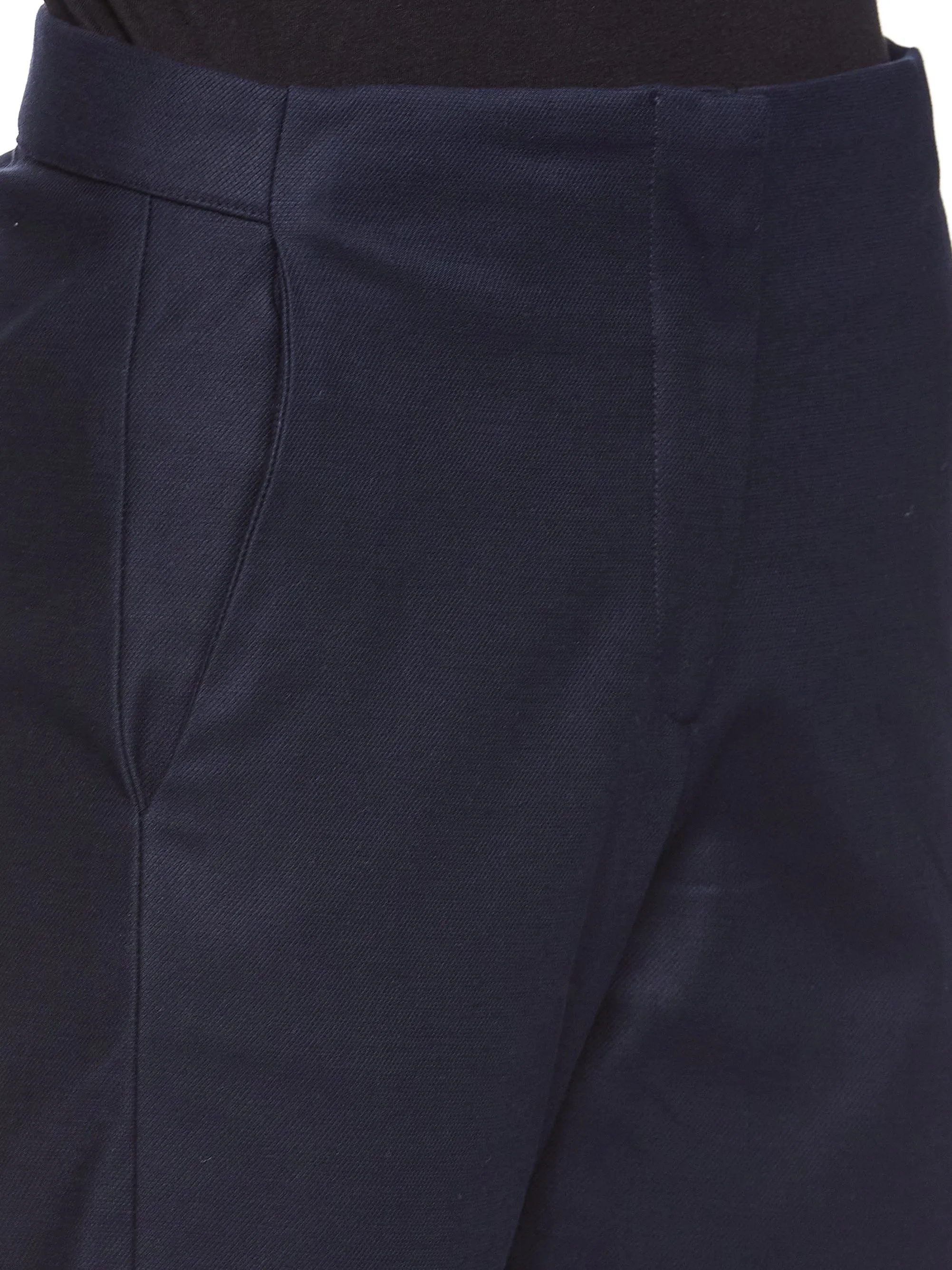 SLIM CROPPED PANT  (NAVY)