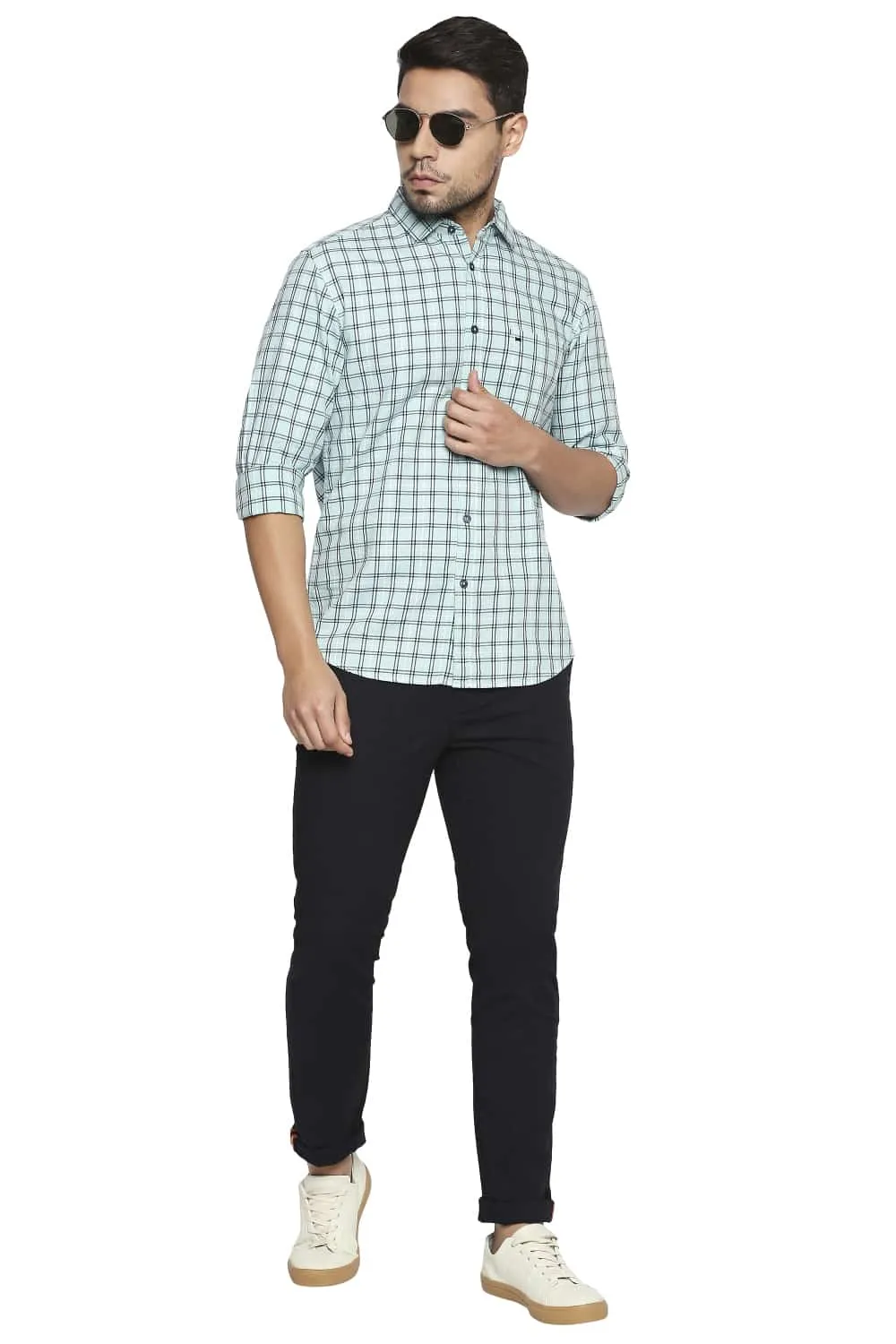 Slim Fit Checks Shirt