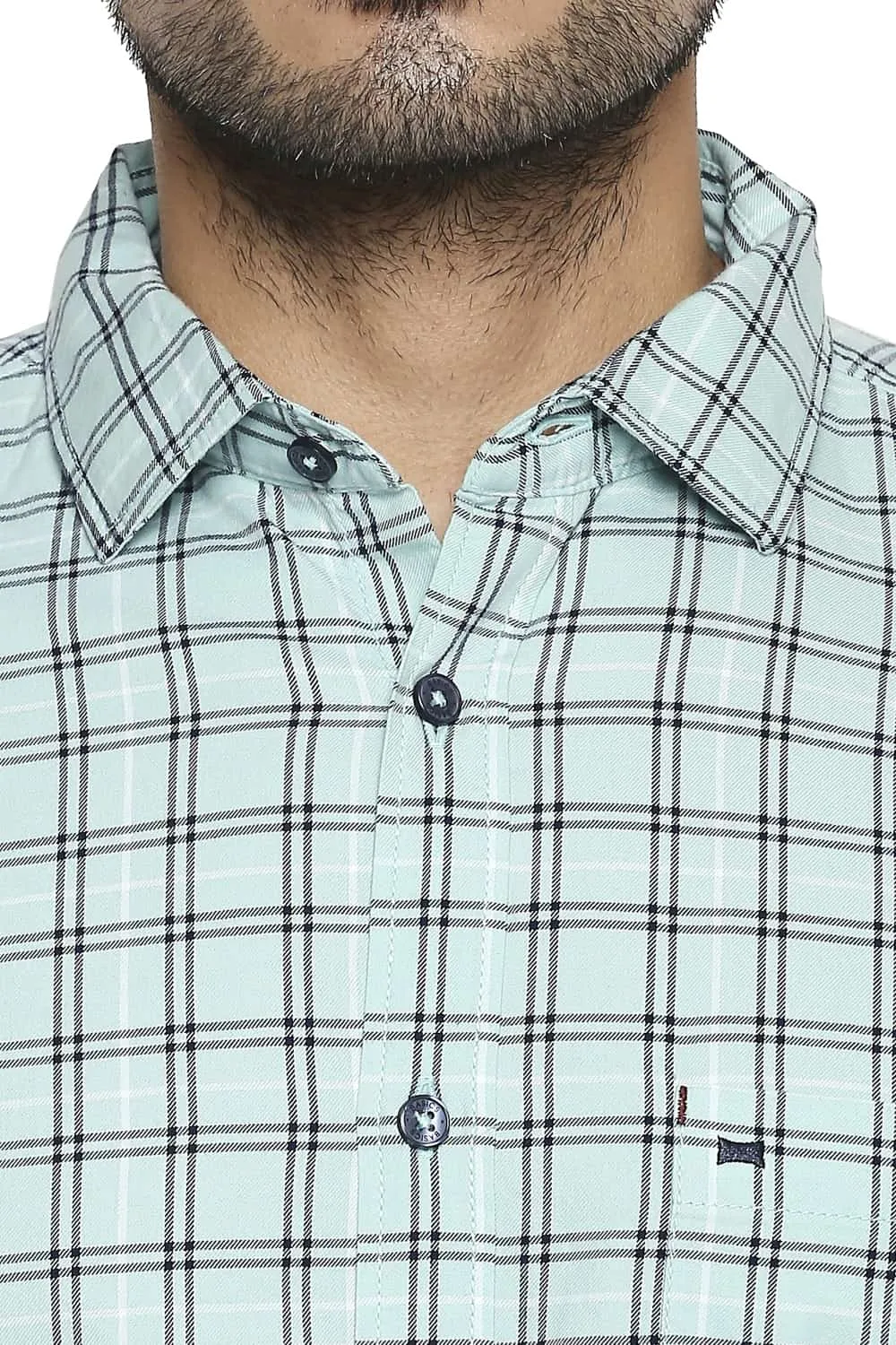 Slim Fit Checks Shirt