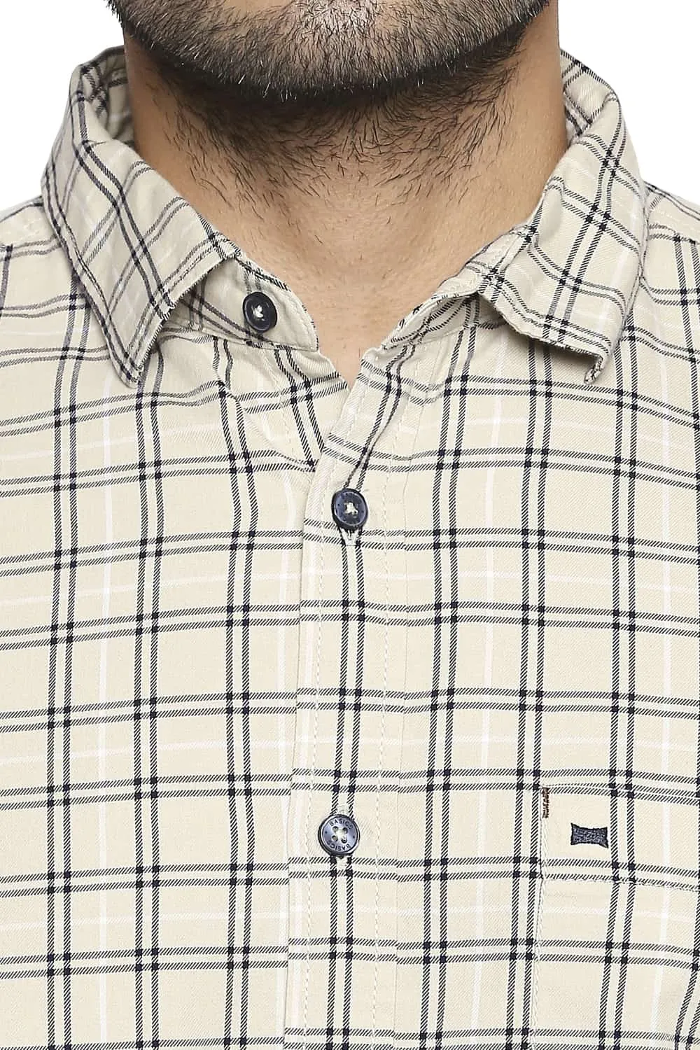 Slim Fit Checks Shirt