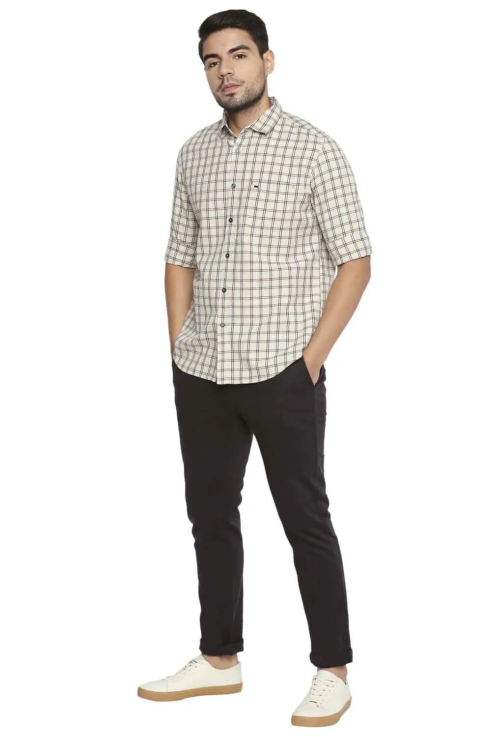 Slim Fit Checks Shirt