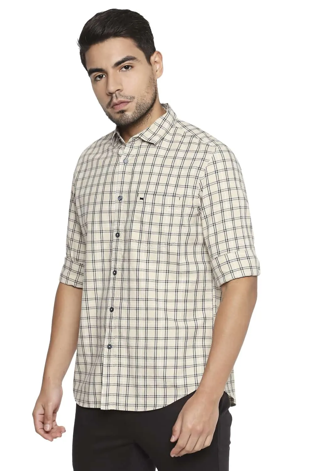 Slim Fit Checks Shirt