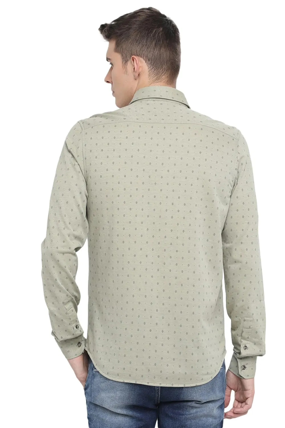 Slim Fit Knit Shirt