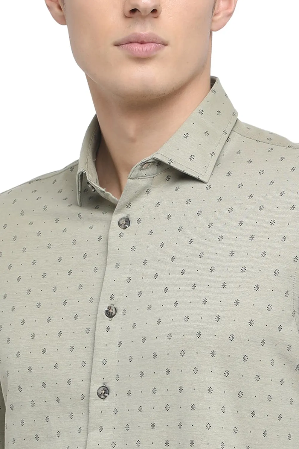 Slim Fit Knit Shirt