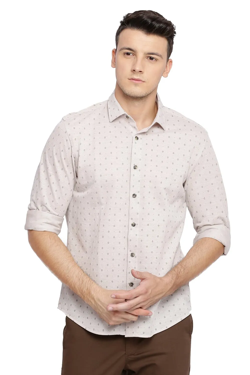 Slim Fit Knit Shirt