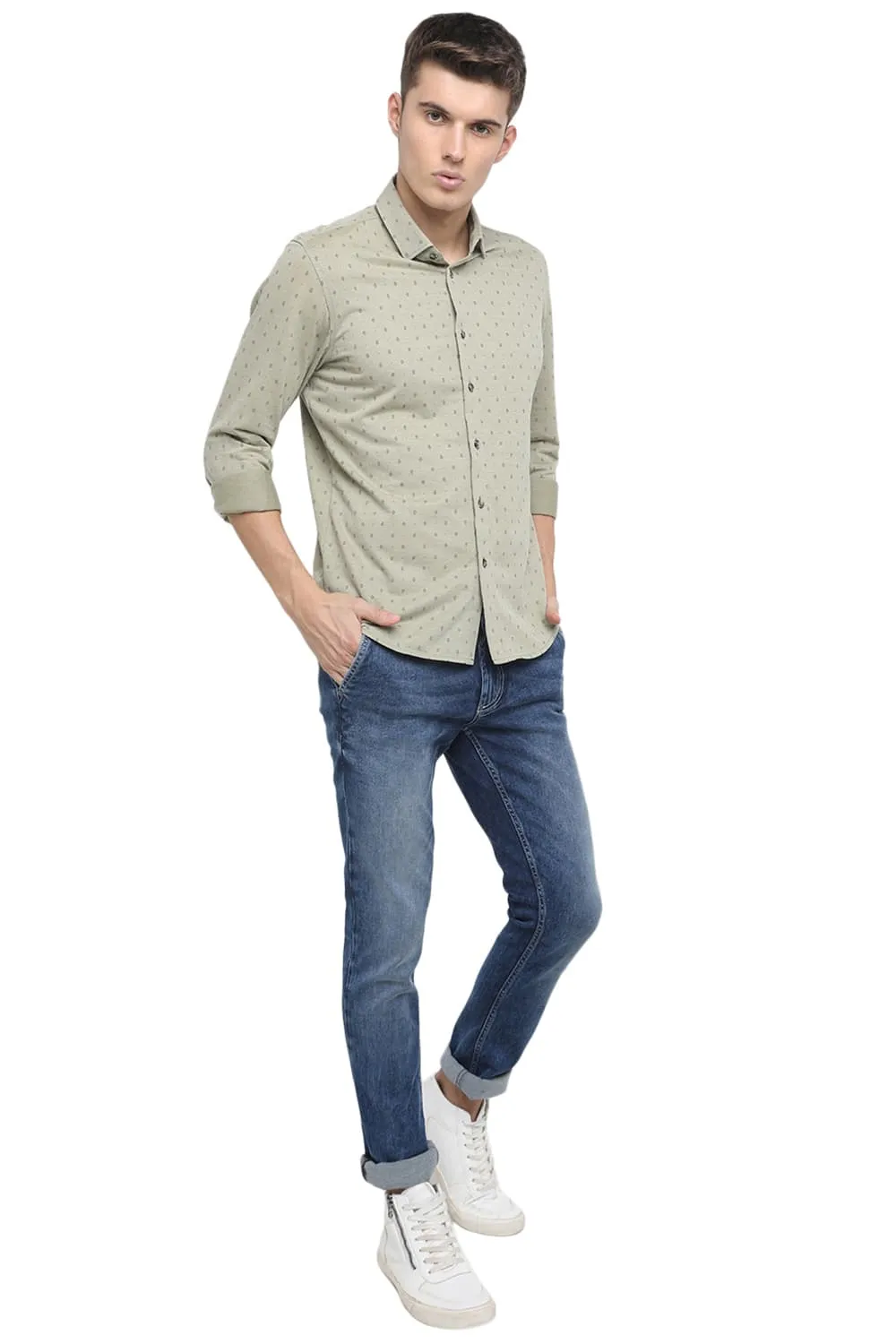 Slim Fit Knit Shirt