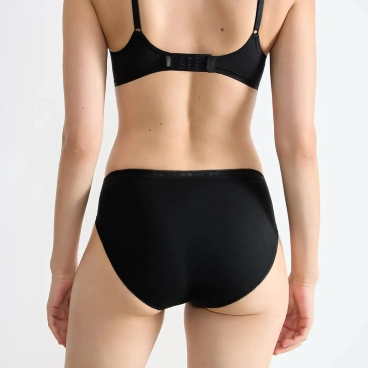 Sloggi Basic  High Leg Tai Brief 4 Pack | Black